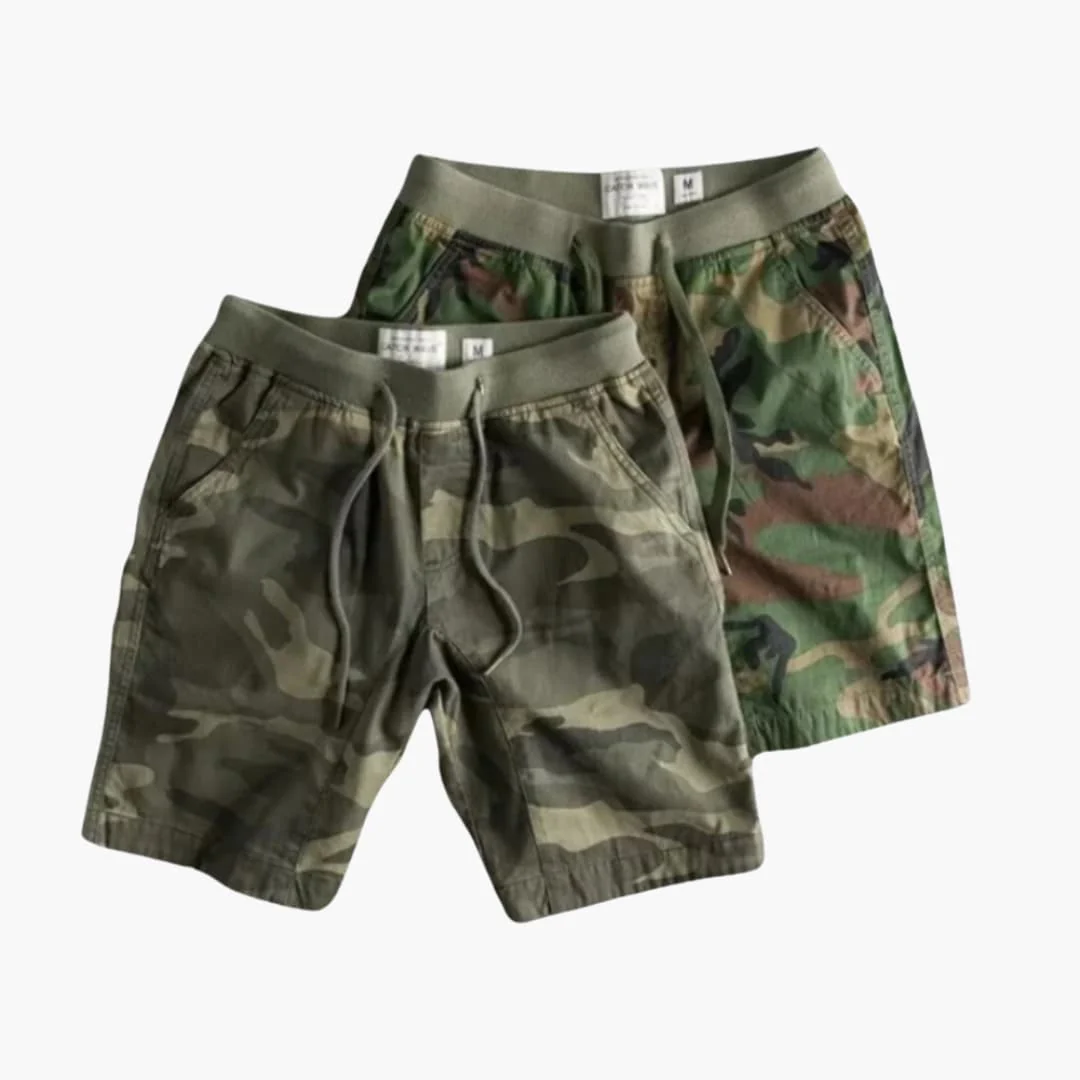 Cargoshorts für Herren - Camouflage Look mit Kordelzug - Image 3