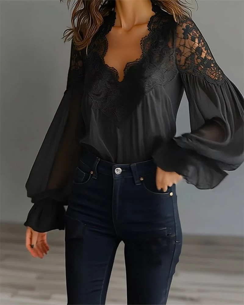 Carin | Elegante Damenbluse mit Spitzendetails - Image 8
