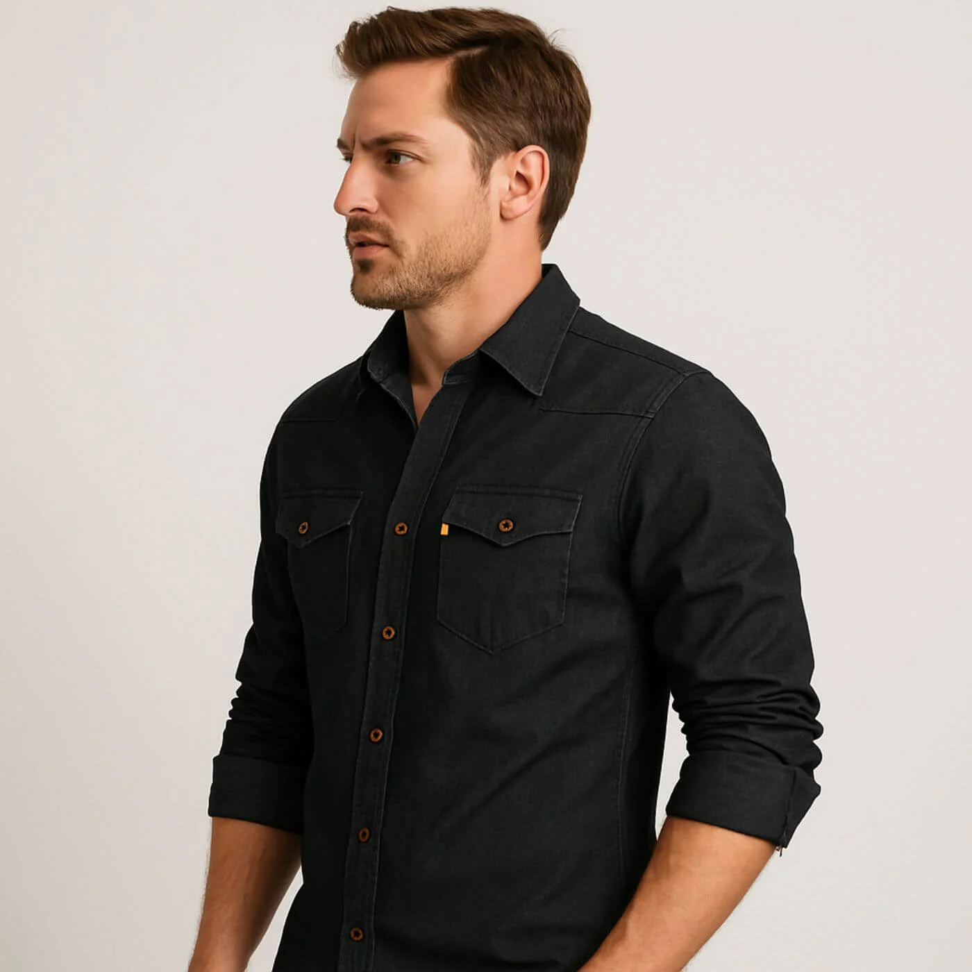 Carl – Jeanshemd mit schmaler Passform
