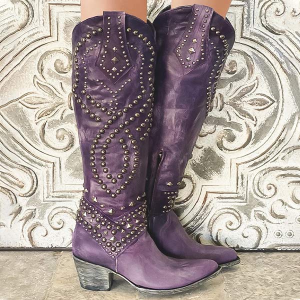Carmen – Markante verzierte Damen Westernstiefel - Image 5