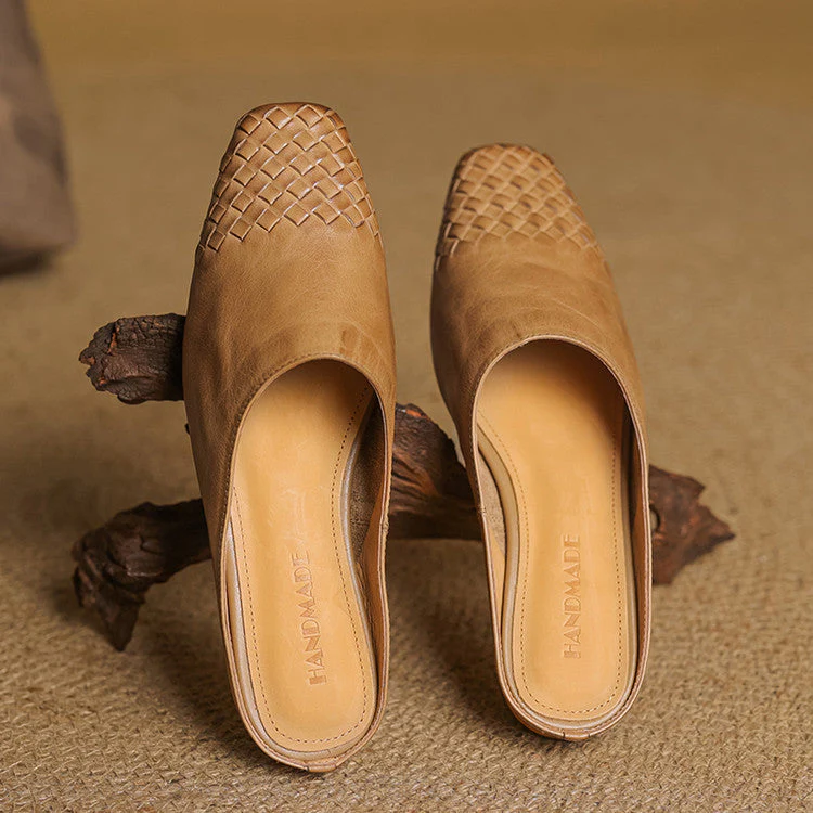 Clara | Damen Leder Mules elegant zeitlos - Image 4