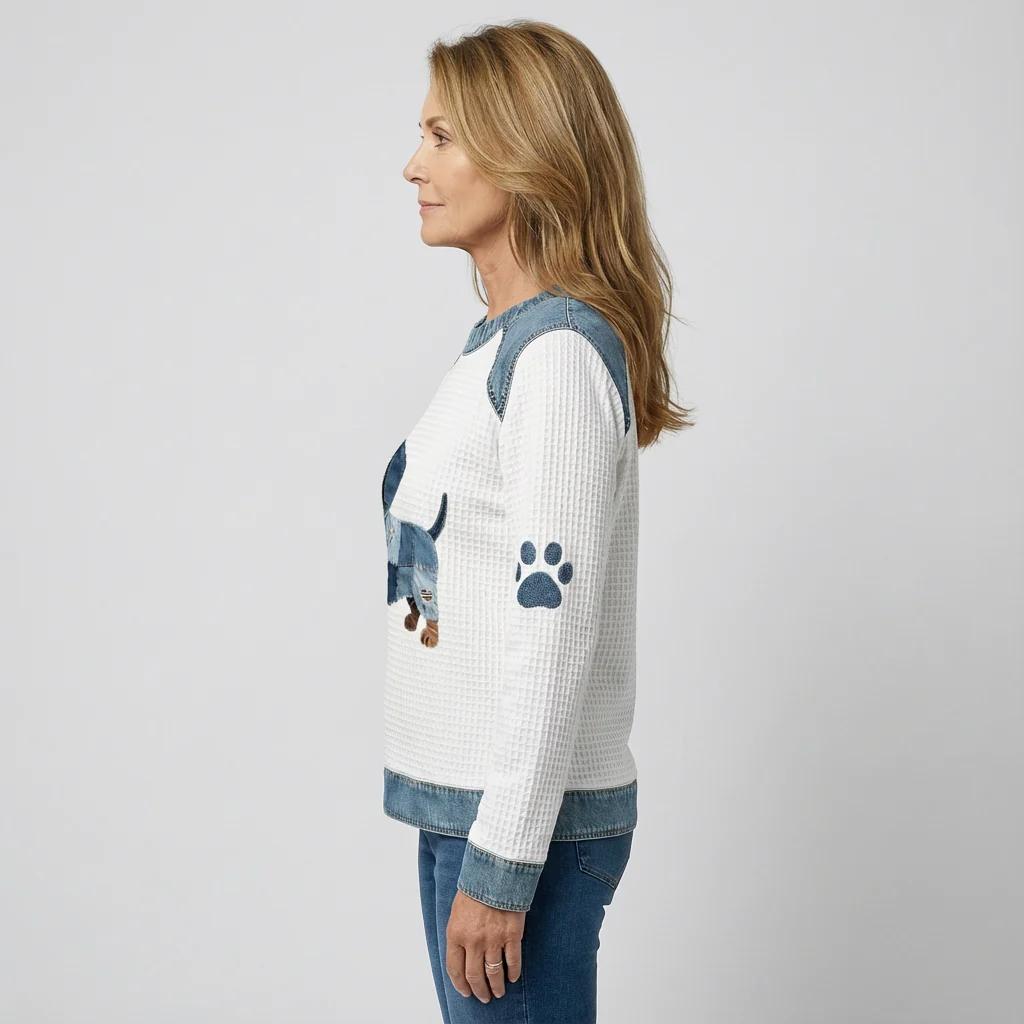 Clara | Niedlicher Dackel mit Patchwork-Details - Image 2