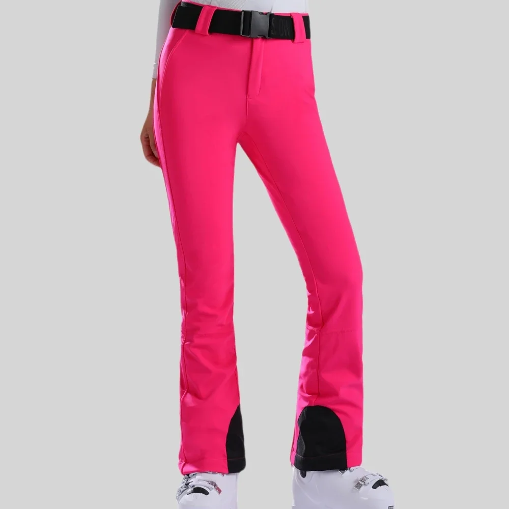 Clara | Slim Fit Schneehose für Damen Schwarz Winter