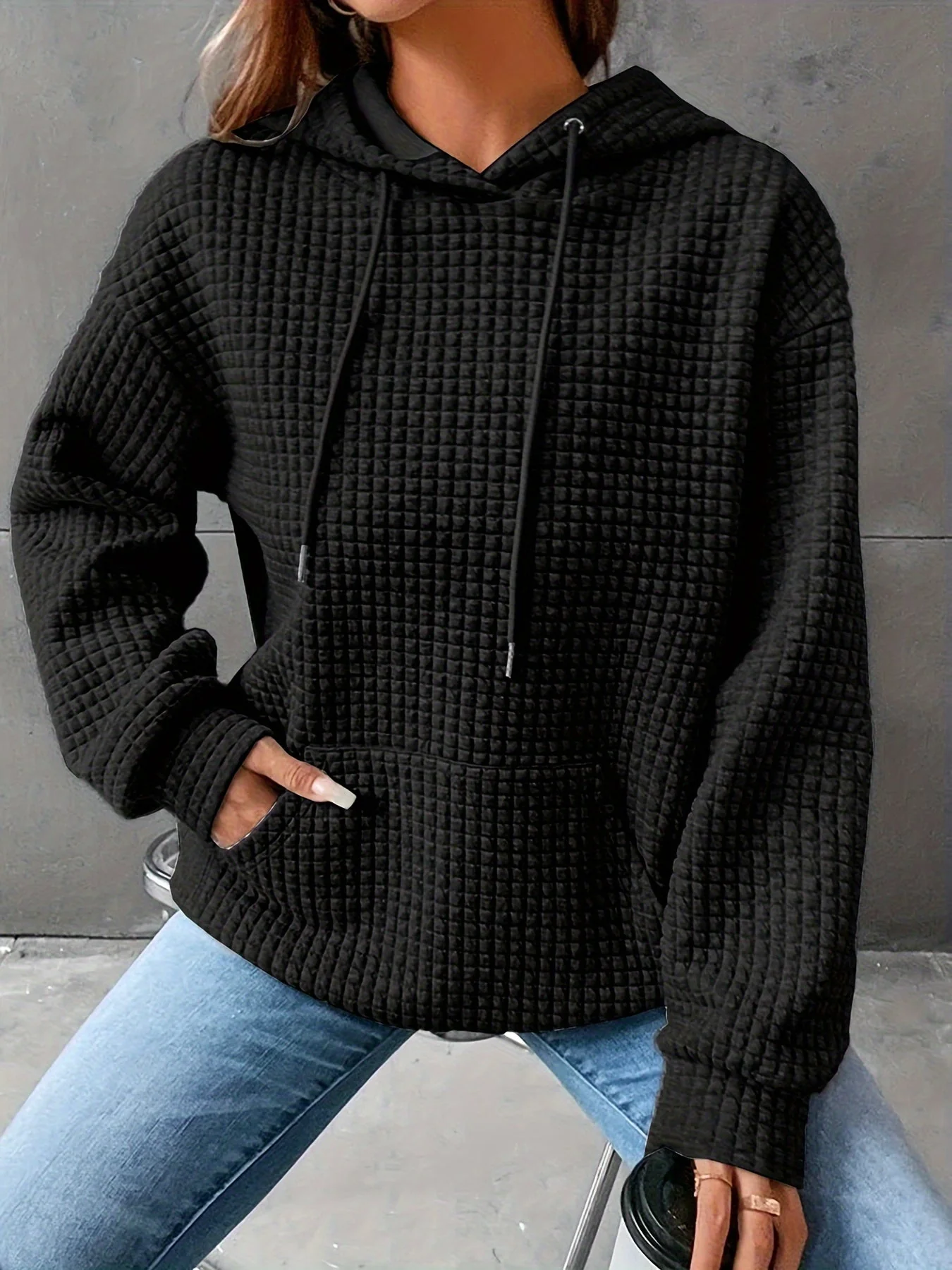 Clara | Waffelstrick Kapuzenpullover - Image 10