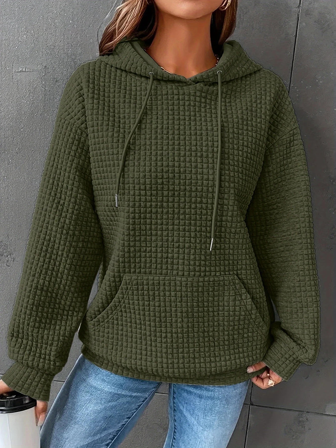 Clara | Waffelstrick Kapuzenpullover - Image 9
