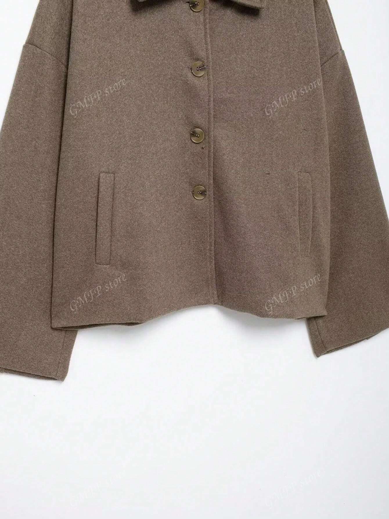 Cropped Wolljacke mit Knopfleiste – Zeitlos, Parisian & Herbstready - Image 6