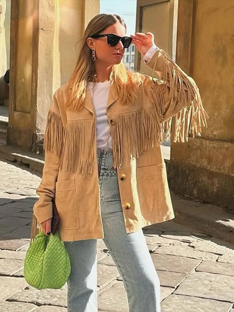 Dakota | Wildleder-Fransenjacke – Boho-Chic trifft auf Western-Style