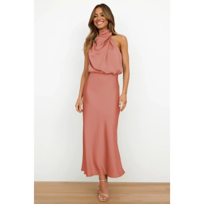 Damen-Abendkleid mit Neckholder-Ausschnitt | Midi-Länge - Image 4