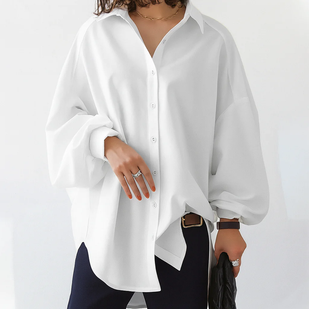 Damen Bluse | Locker geschnittene Ausführung mit klarer Form