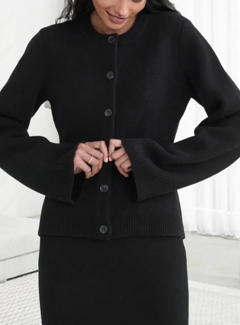 Damen Cardigan mit Ausgestellten Ärmeln | Lässig - Image 8