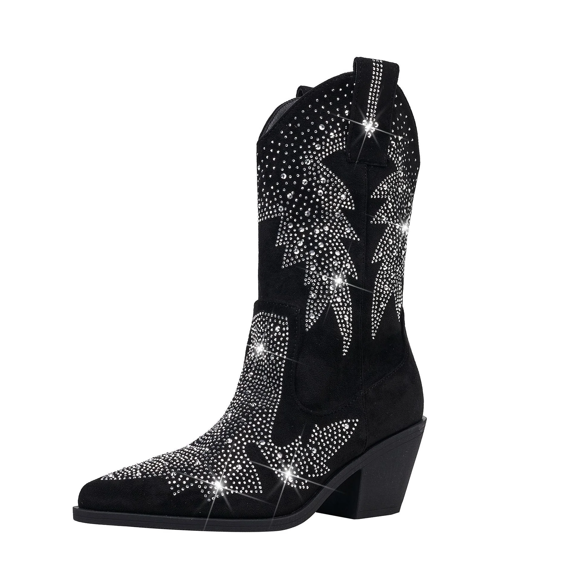 Damen Cowboystiefel Mit Mittlerer Wadenhöhe | Stilvoll