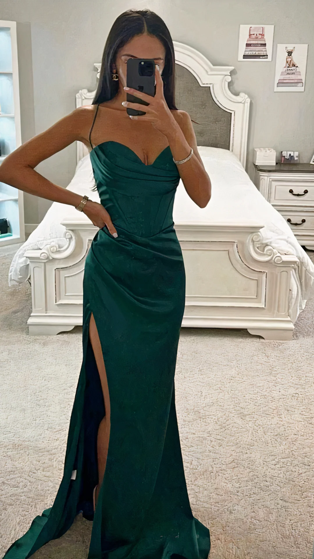 Damen elegantes Vintage-Abendkleid | Maxi