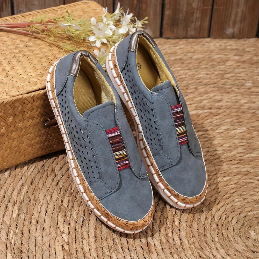 Damen Freizeit Slip-On Schuhe | Atmungsaktiver Komfort
