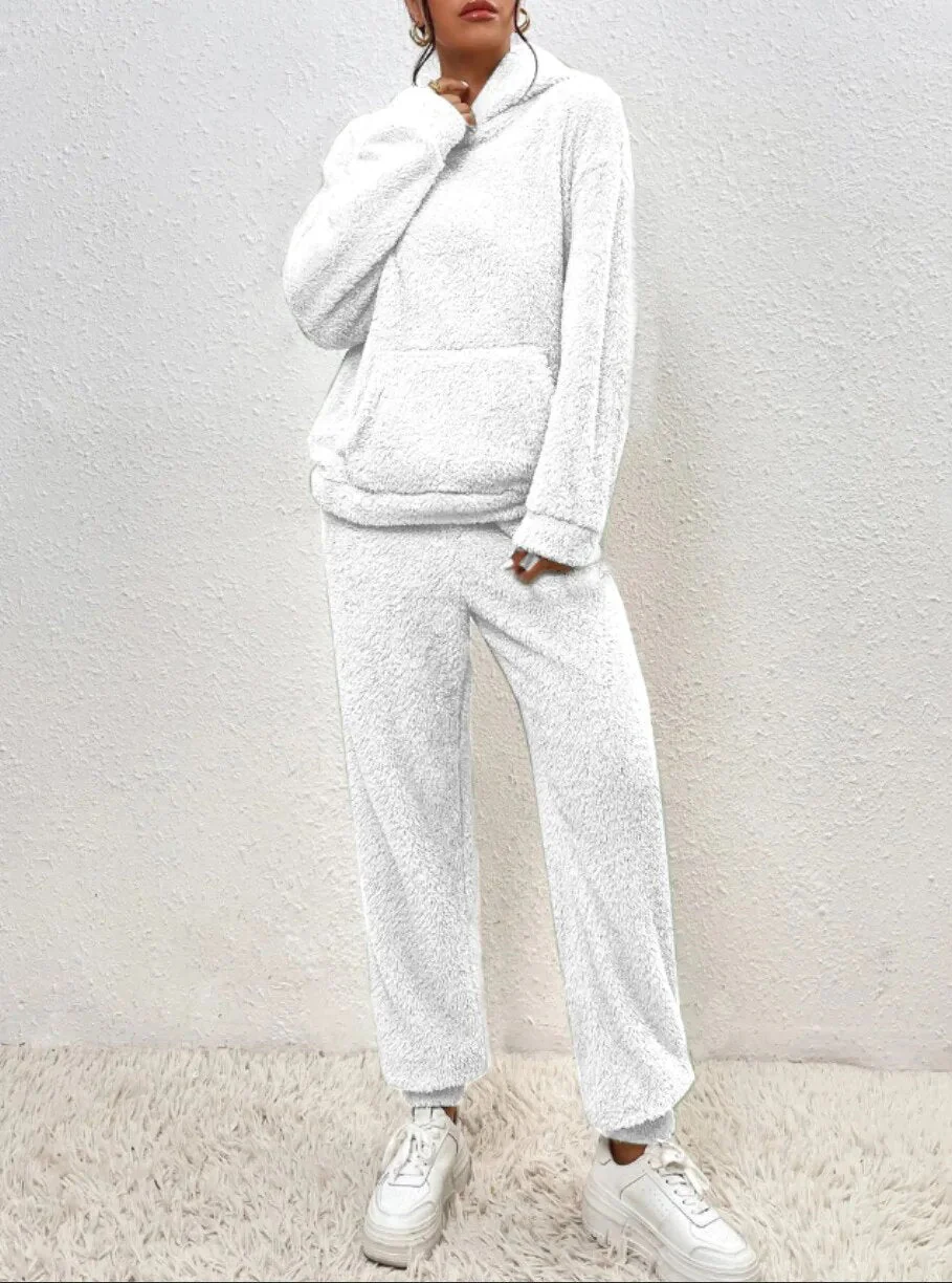 Damen Gemütlicher Teddy Hausanzug | Zweiteilig Warm - Image 8