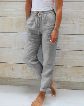Damen Hose | Lockere Schnittform mit elastischem Bund - Image 5