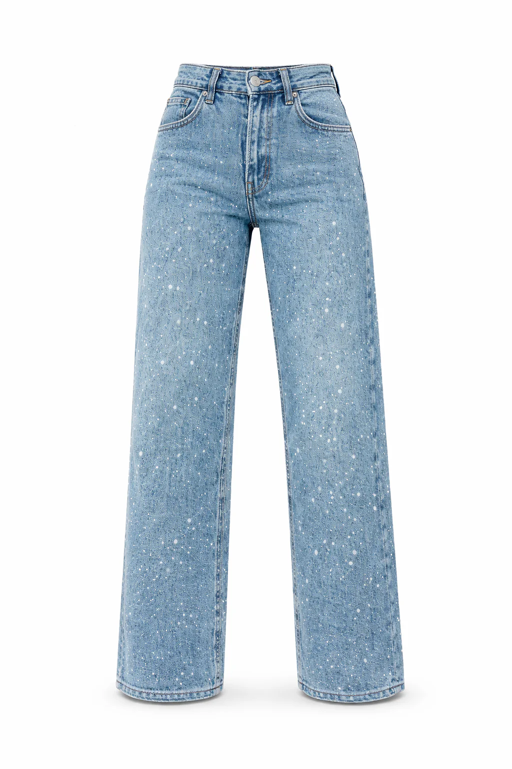 Damen Jeans | Hohe Taille mit geraden Linien und Detailakzenten - Image 3