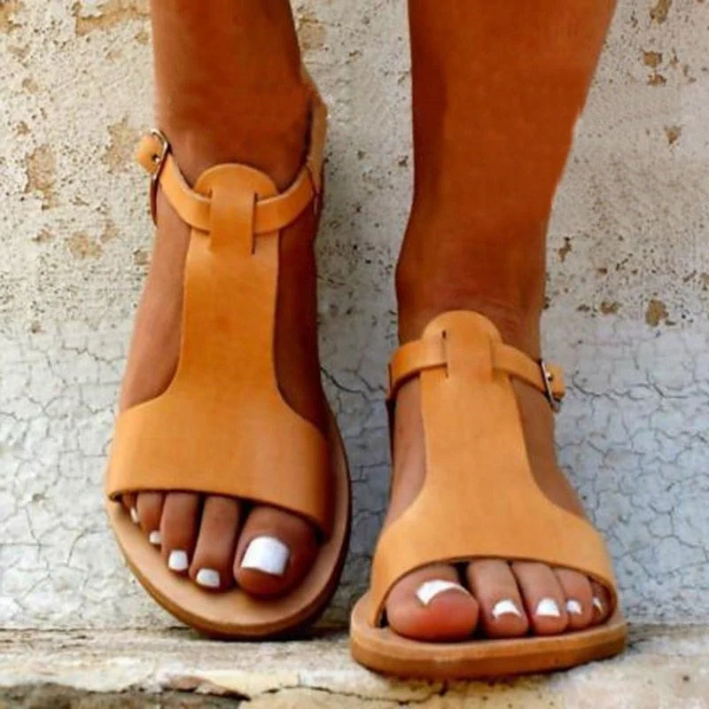 Damen Klassische Flache Sandalen - Image 2