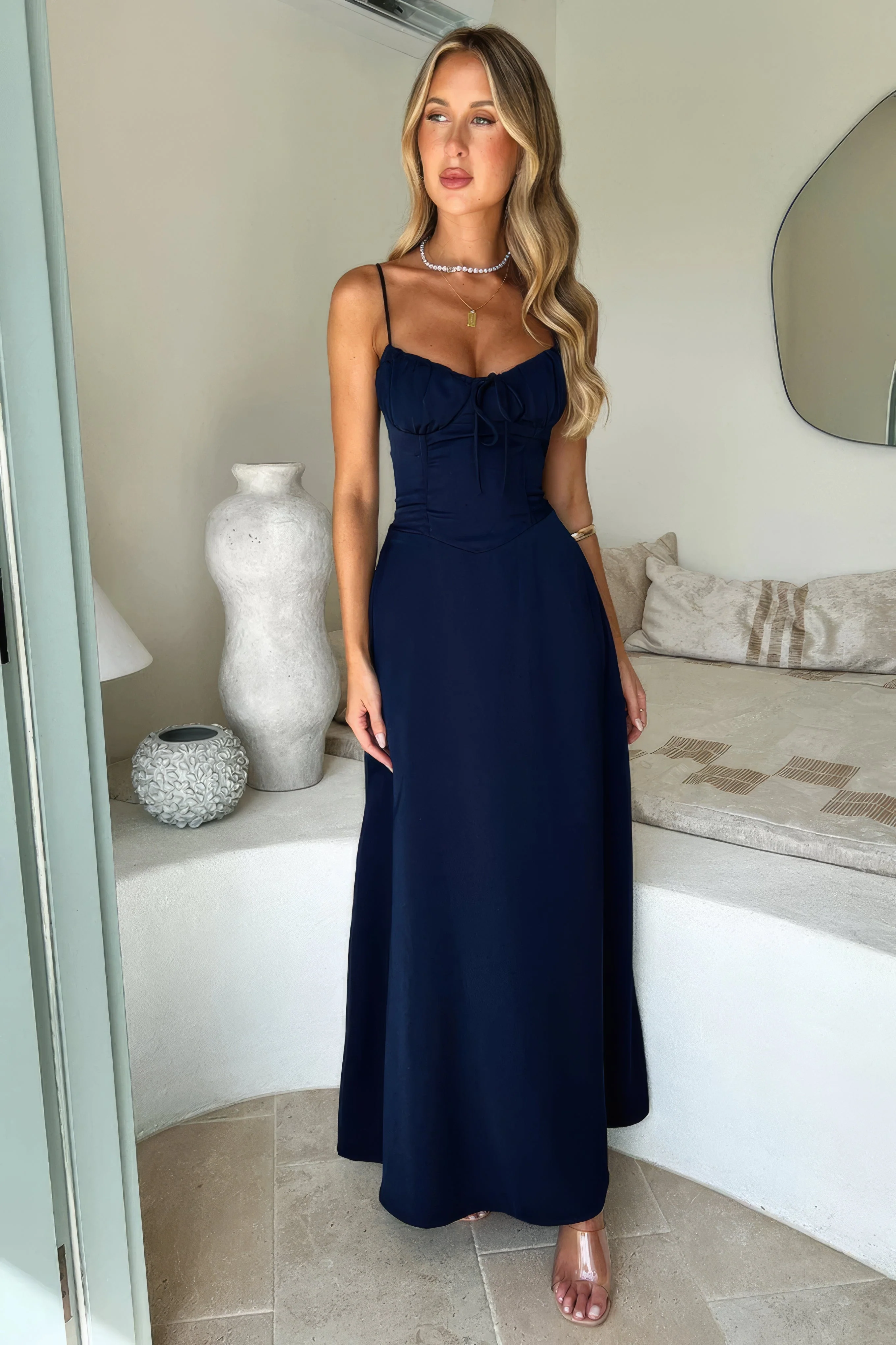 Damen Kleid | Ärmellose Ausführung in Maxi-Länge - Image 2
