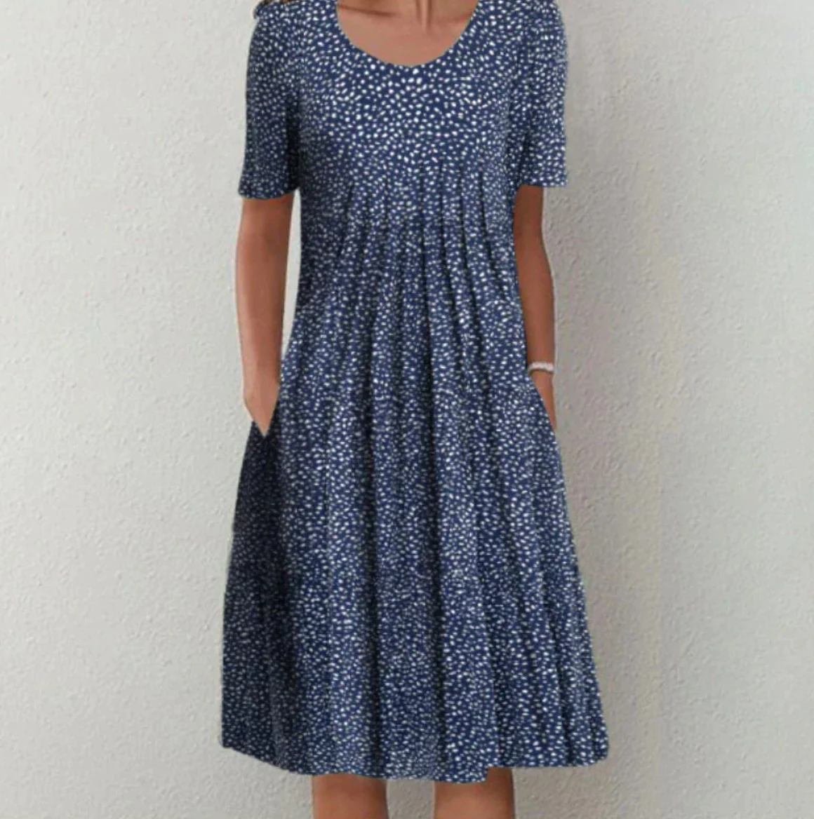 Damen Kleid Midi | Muster und durchgehende Linienführung - Image 3