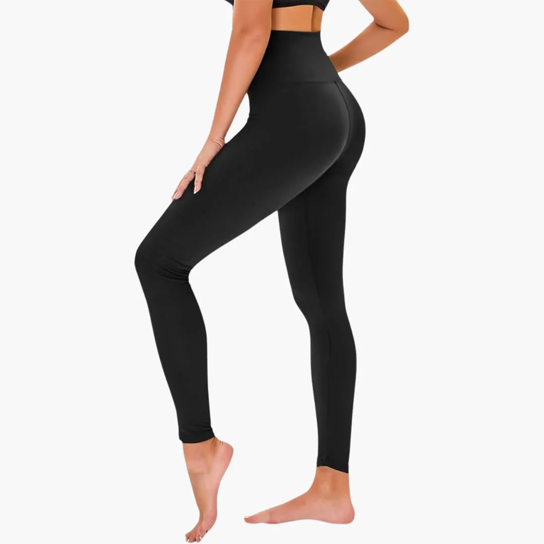 Damen Leggings mit Leopardenmuster und hohem Bund