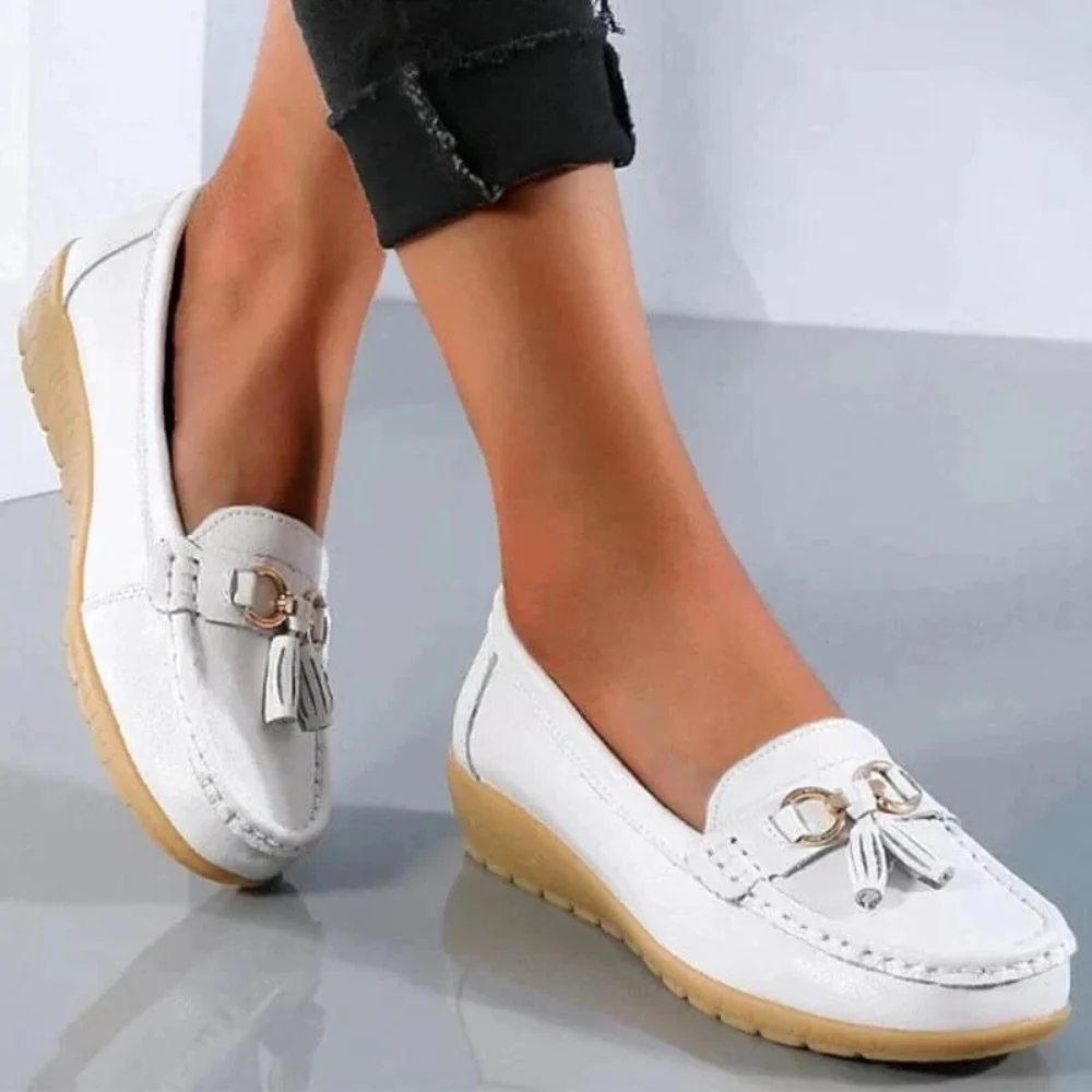 Damen Loafers Orthopädisch Quaste Lässig - Image 10