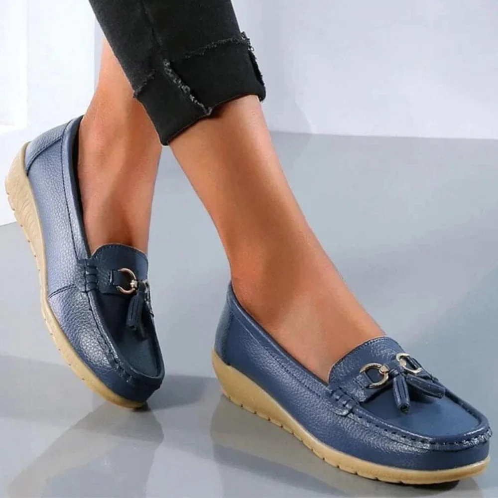 Damen Loafers Orthopädisch Quaste Lässig - Image 2