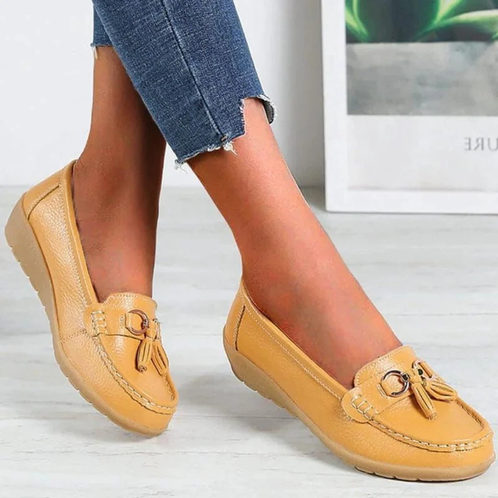 Damen Loafers Orthopädisch Quaste Lässig - Image 6