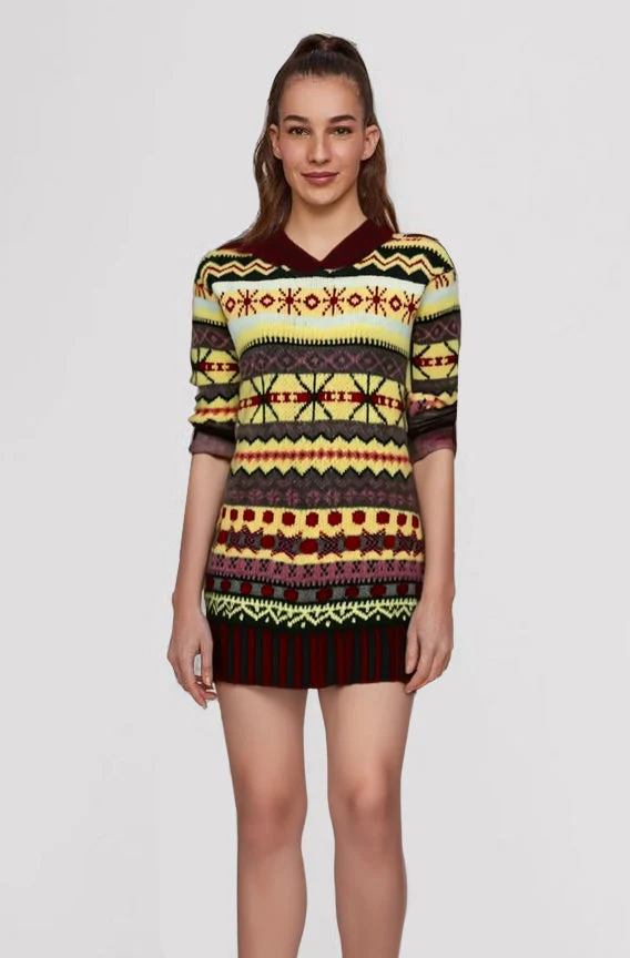 Damen Norweger Grobstrickpullover | Winter