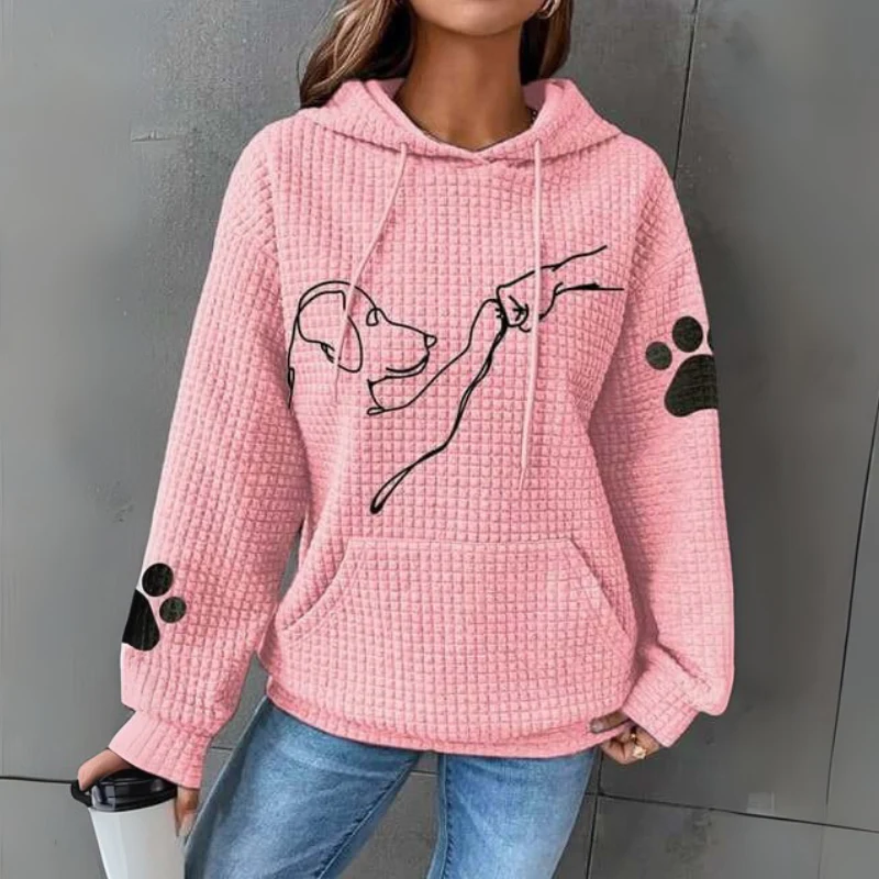 Damen Pullover | Kapuzenpullover mit Aufdruck - Image 3
