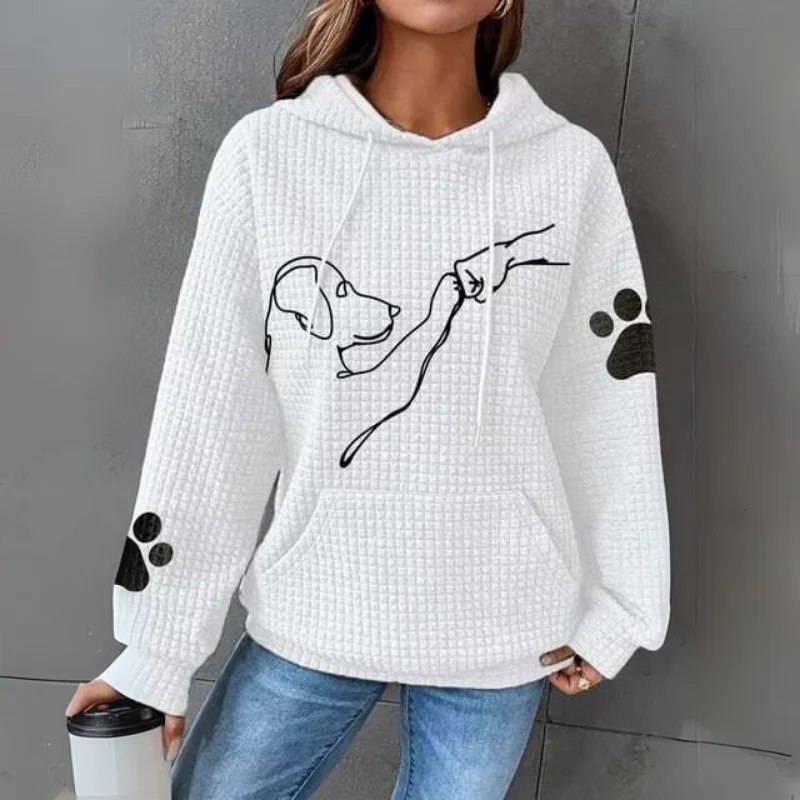 Damen Pullover | Kapuzenpullover mit Aufdruck - Image 6