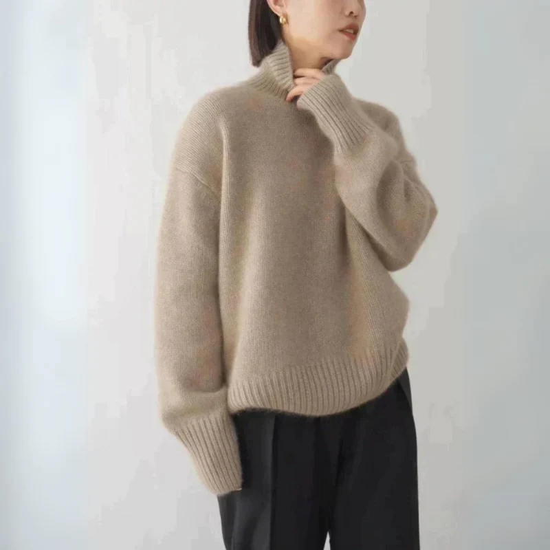 Damen Pullover | Klassischer Strick mit Rollkragen - Image 2