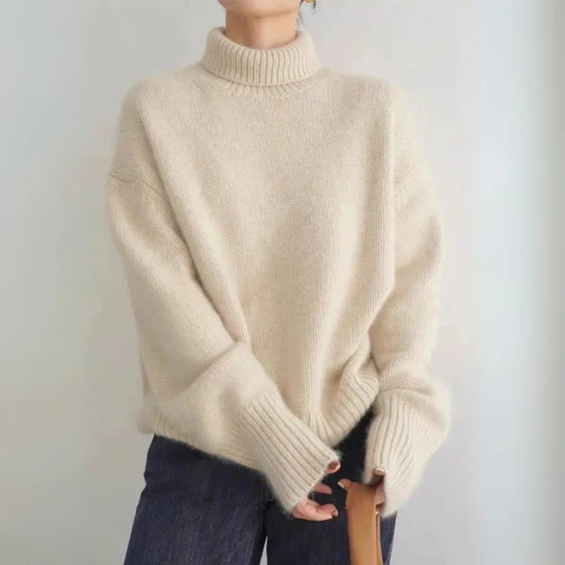 Damen Pullover | Klassischer Strick mit Rollkragen - Image 3