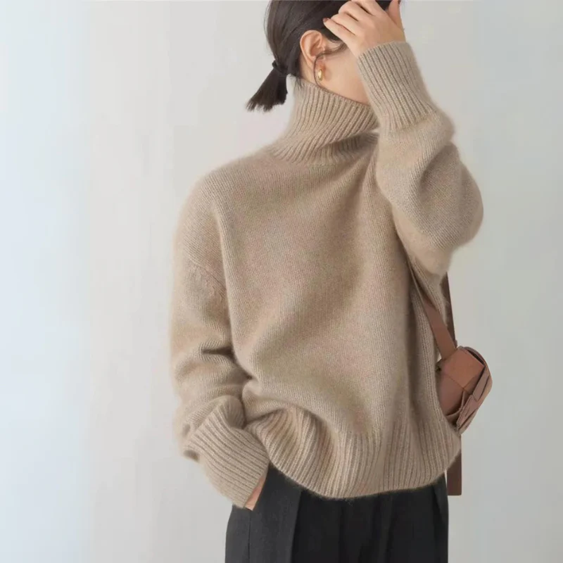 Damen Pullover | Klassischer Strick mit Rollkragen - Image 5