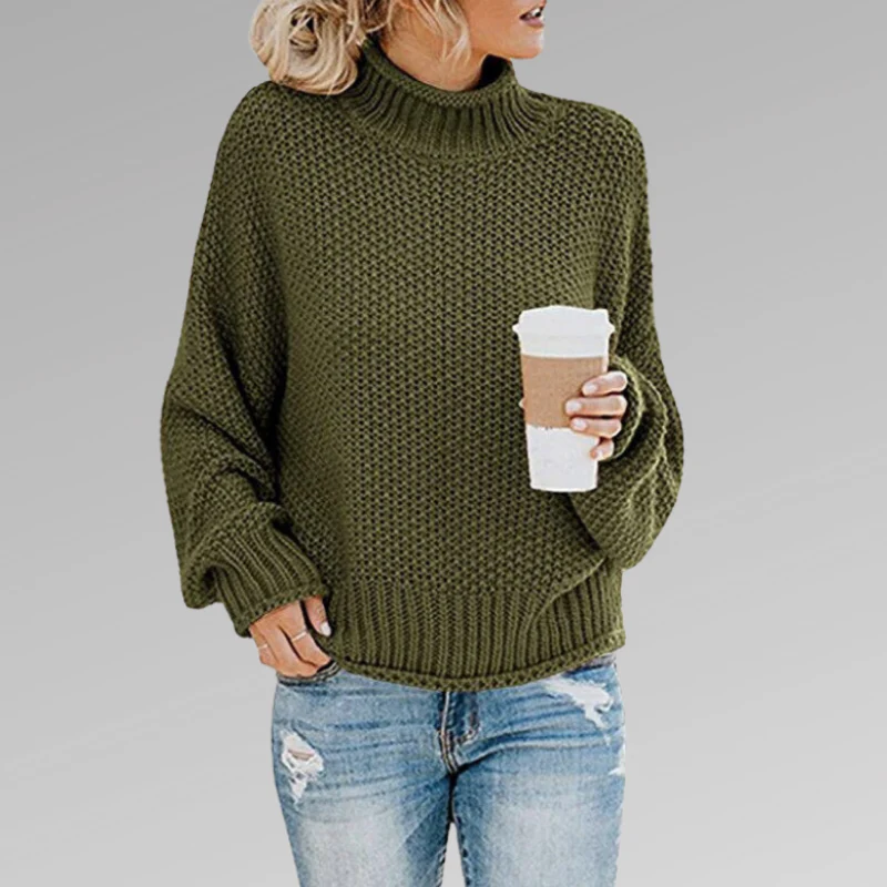 Damen Pullover | Strick klassisch mit Stehkragen - Image 6