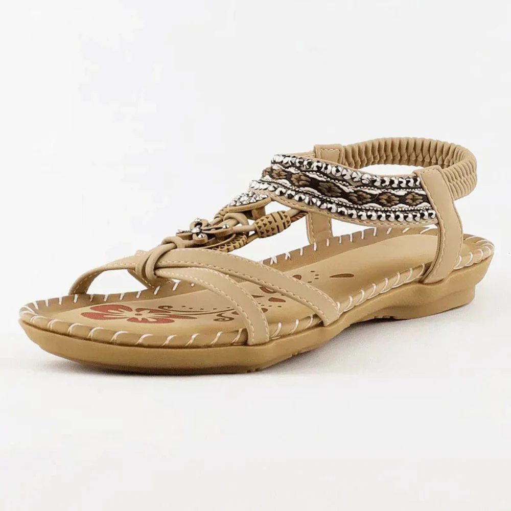 Damen Sandalen Bohemien Stil Bequemer Passform Sommer - Image 4