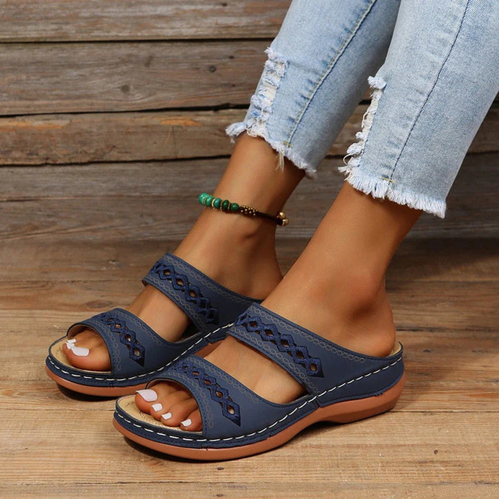 Damen Sandalen Gepolsterte Sohle Sommer Schuhe - Image 2