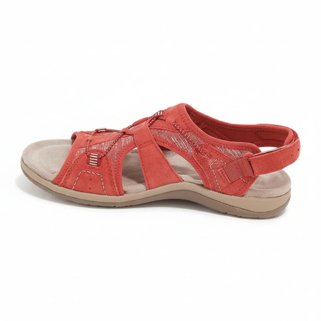 Damen Sandalen Klettverschluss Komfortsohle - Image 6