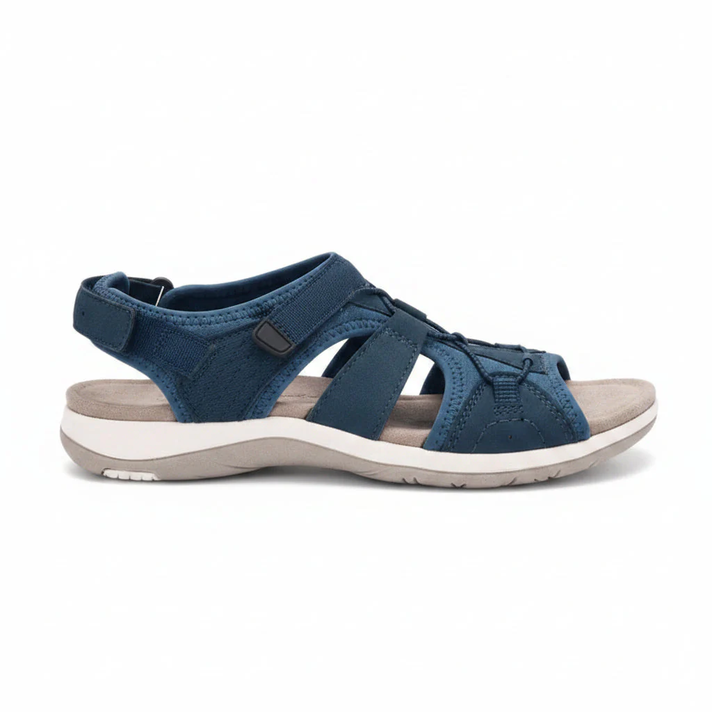 Damen Sandalen Klettverschluss Komfortsohle - Image 7