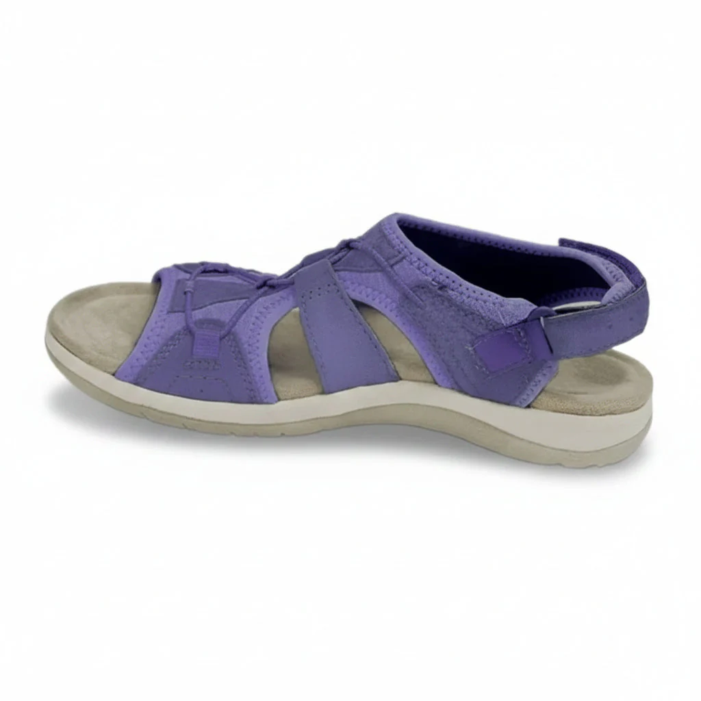 Damen Sandalen Klettverschluss Komfortsohle - Image 8