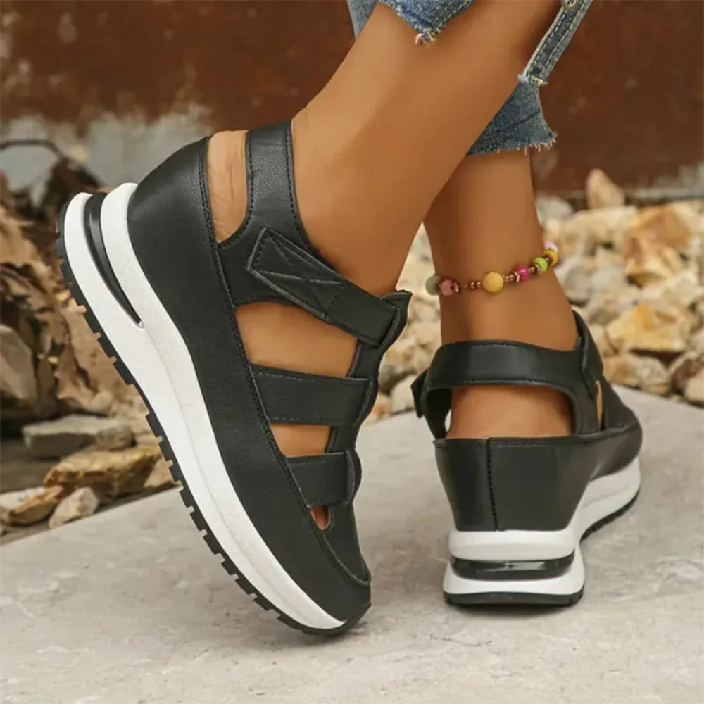 Damen Sandalen Orthopädischem Klettverschluss Sommer - Image 2