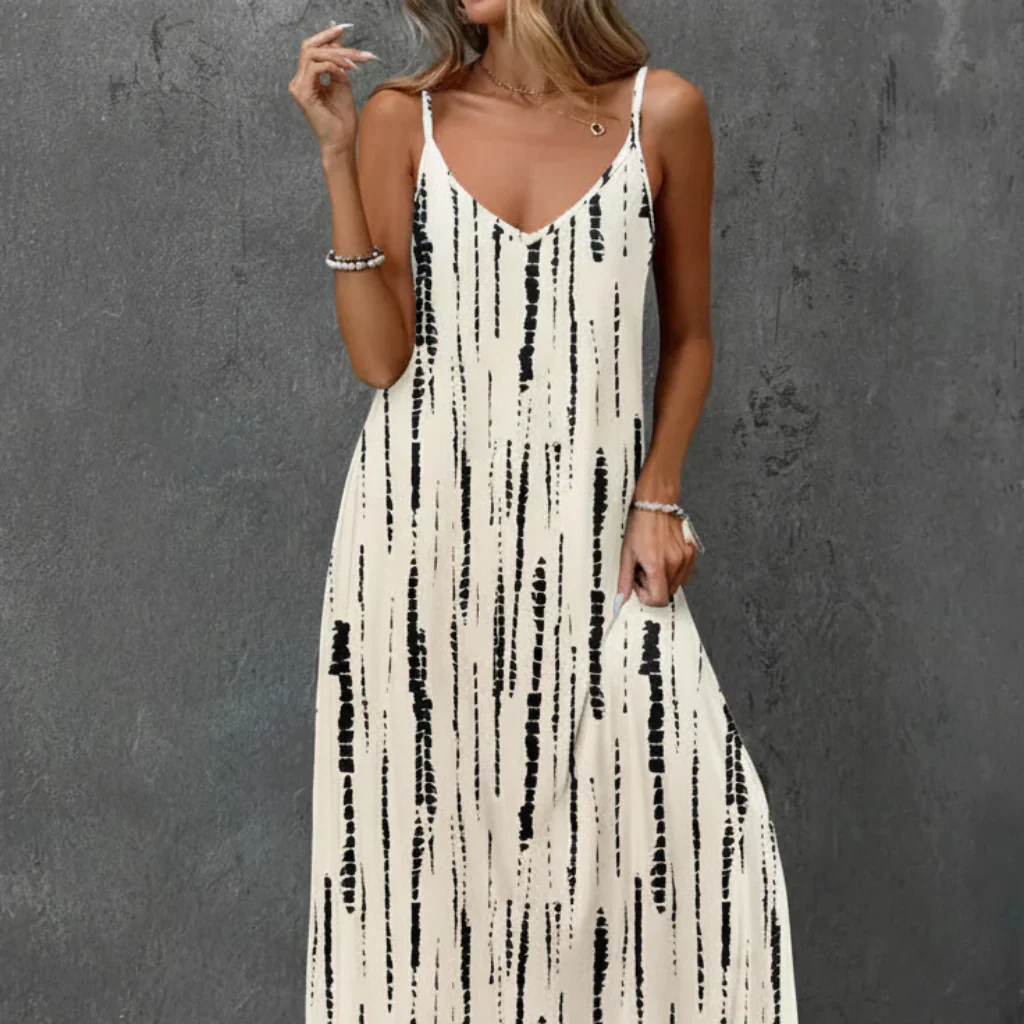 Damen Sommerkleid Blumen Casual Midi Freizeitkleid - Image 14