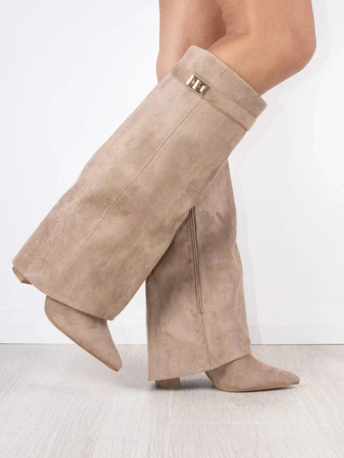 Damen-Stiefel mit Umschlagdetail | hohe Schaftausführung - Image 6