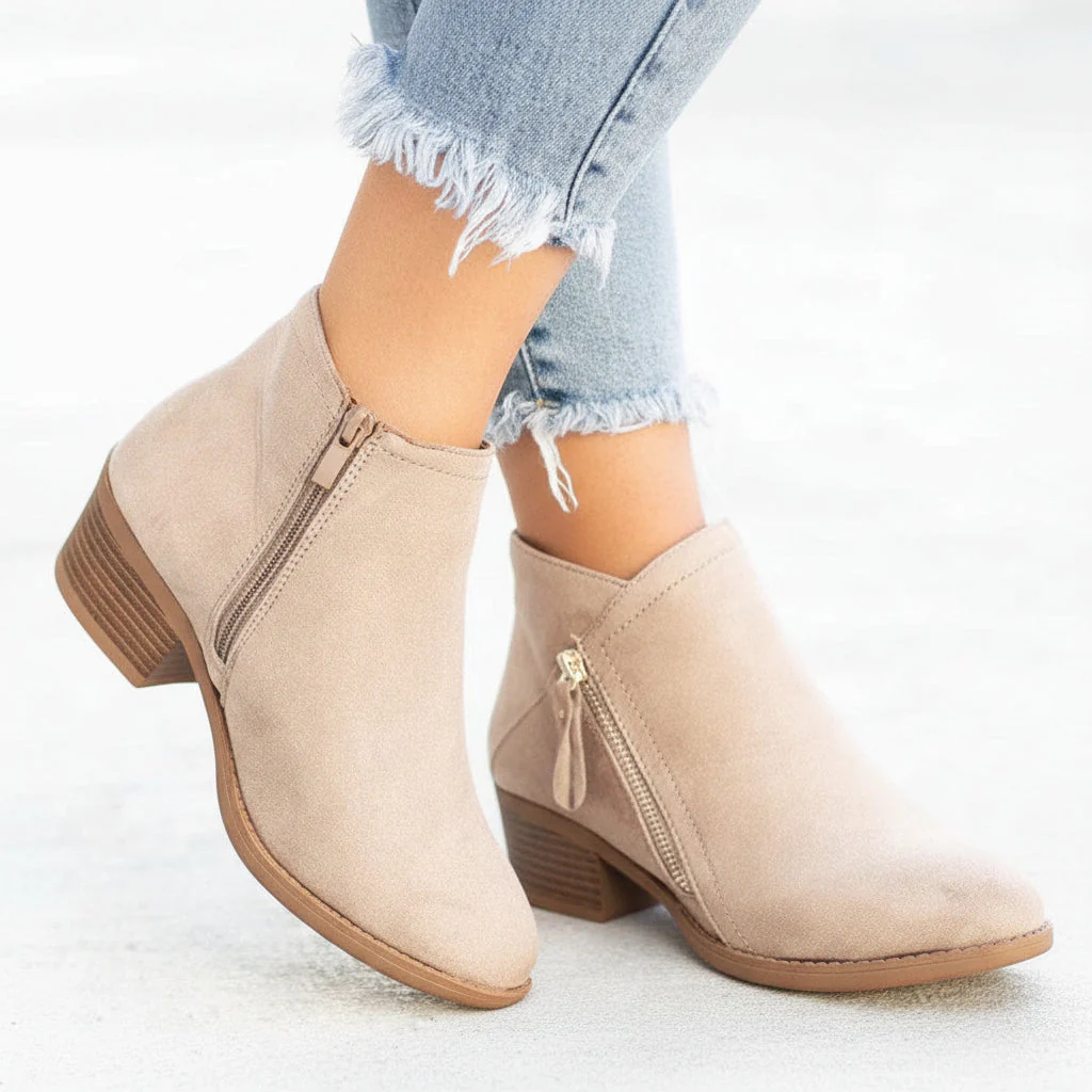 Damen Stiefeletten Knöchelstiefel Schuhe Casual Herbst Winter