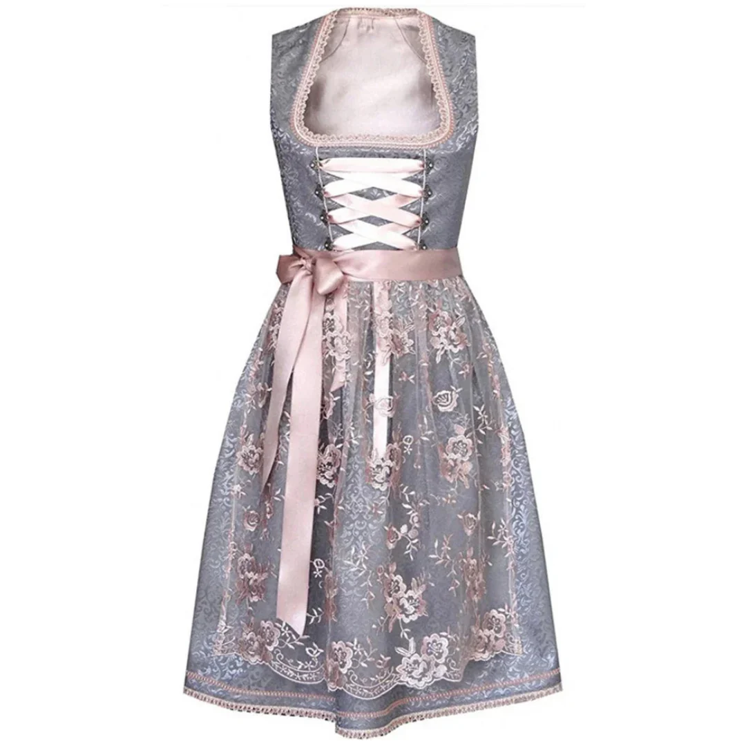 Damen Stilvoll Oktoberfest Dirndl Kleid