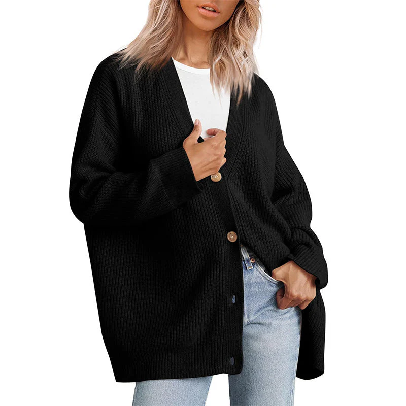 Damen Strickjacke mit Knöpfen - Image 6