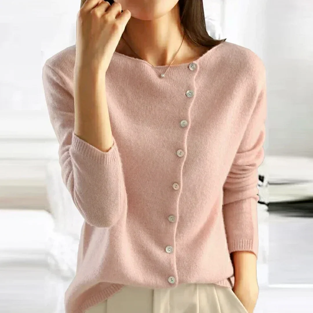 Damen Strickjacke mit Knopfleiste | Elegante