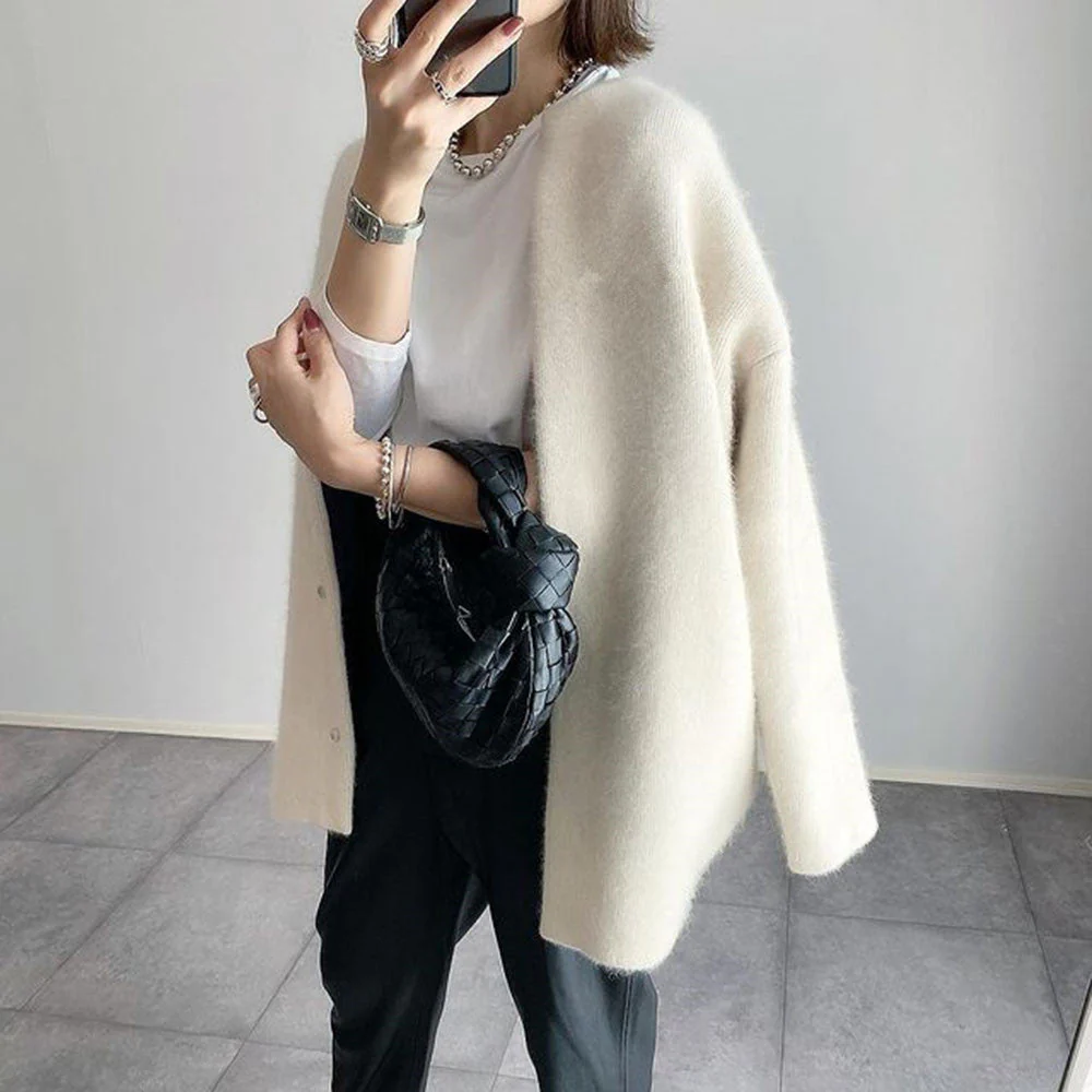 Damen Strickjacke | Offene Front mit gleichmäßiger Kantenführung - Image 10
