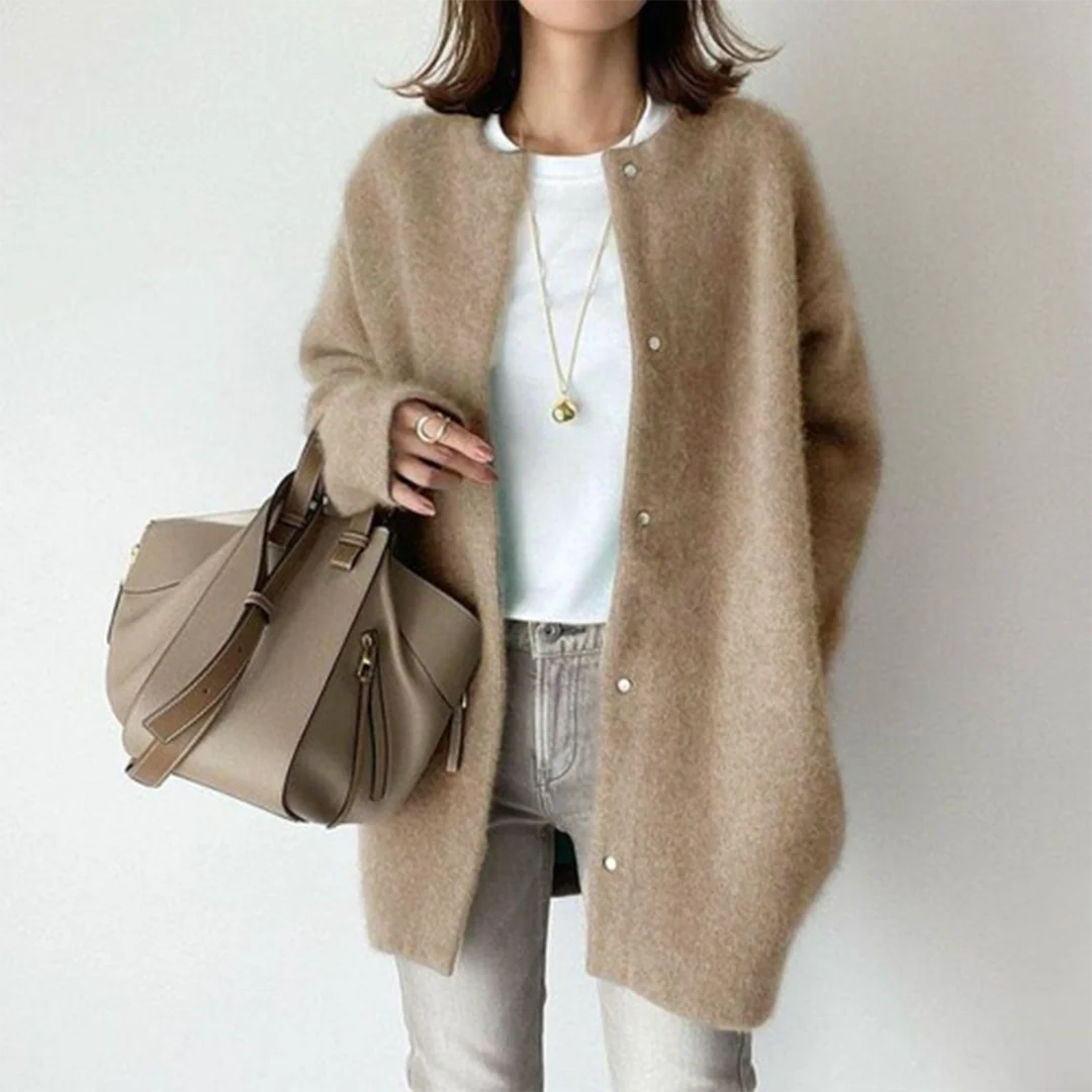 Damen Strickjacke | Offene Front mit gleichmäßiger Kantenführung - Image 3