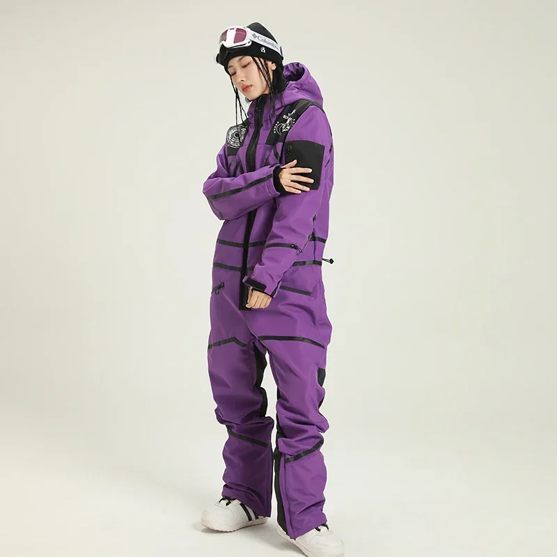 Damen Stylisch Einteiler Skianzug | Winter