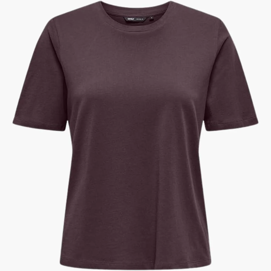 Damen T-Shirt mit Rundhals und kurzen Ärmeln aus Leichtstoff